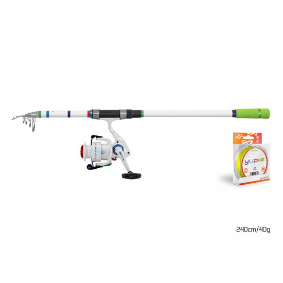 Set Combo Delphin - Set pentru copii Yupie 2.40m 3T 0.25mm Set Combo Delphin - Set pentru copii Yupie 2.40m 3T 0.25mm